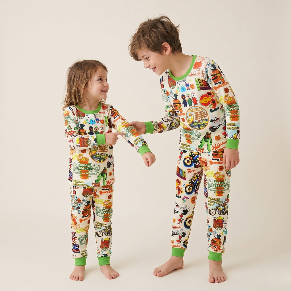 Eat California Kids L/S Pajamas