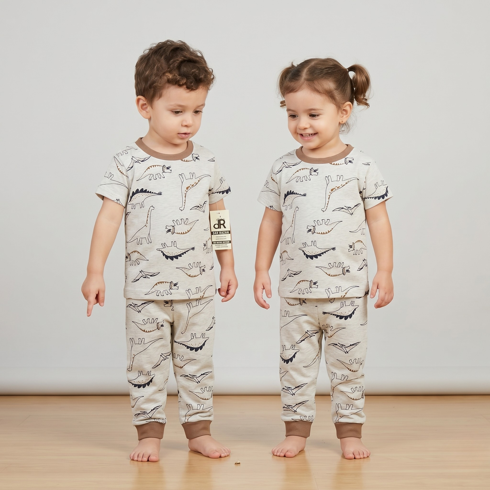 Dino Graphic World H/S Pajamas