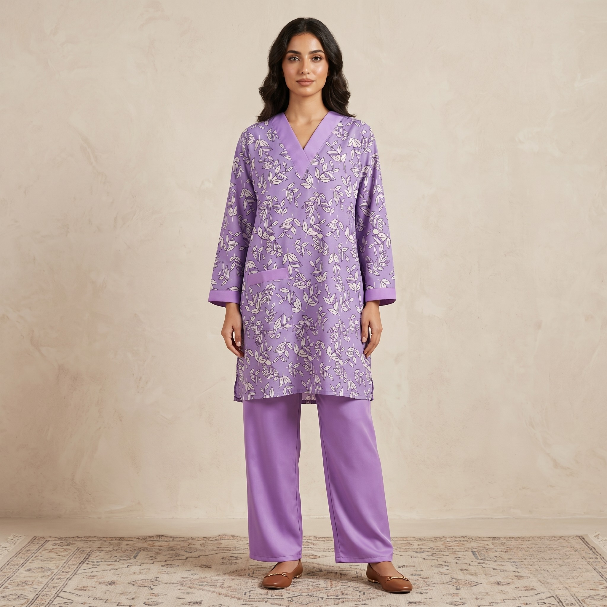Printed Khaddama 2Pcs L/S Jumbo 016