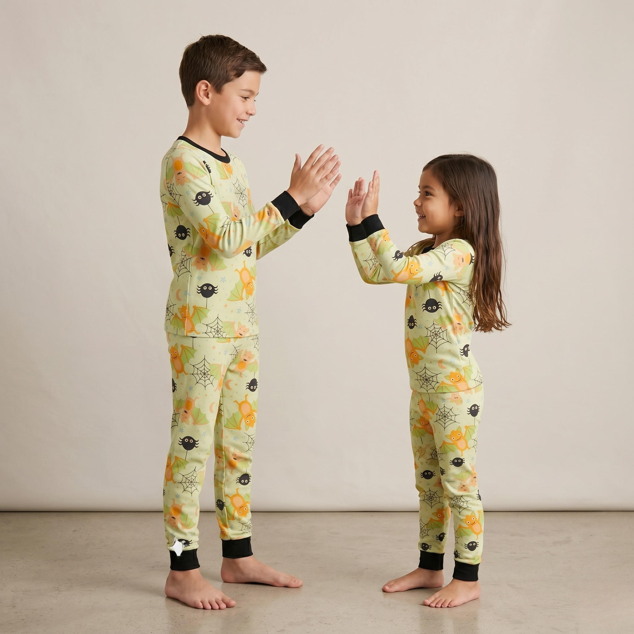 Bat Spider Kids L/S Pajamas