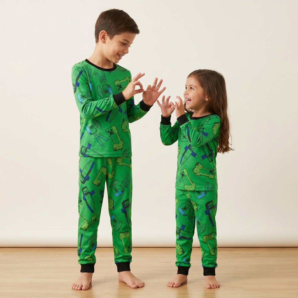 Minecraft Wars Kids L/S Pajamas
