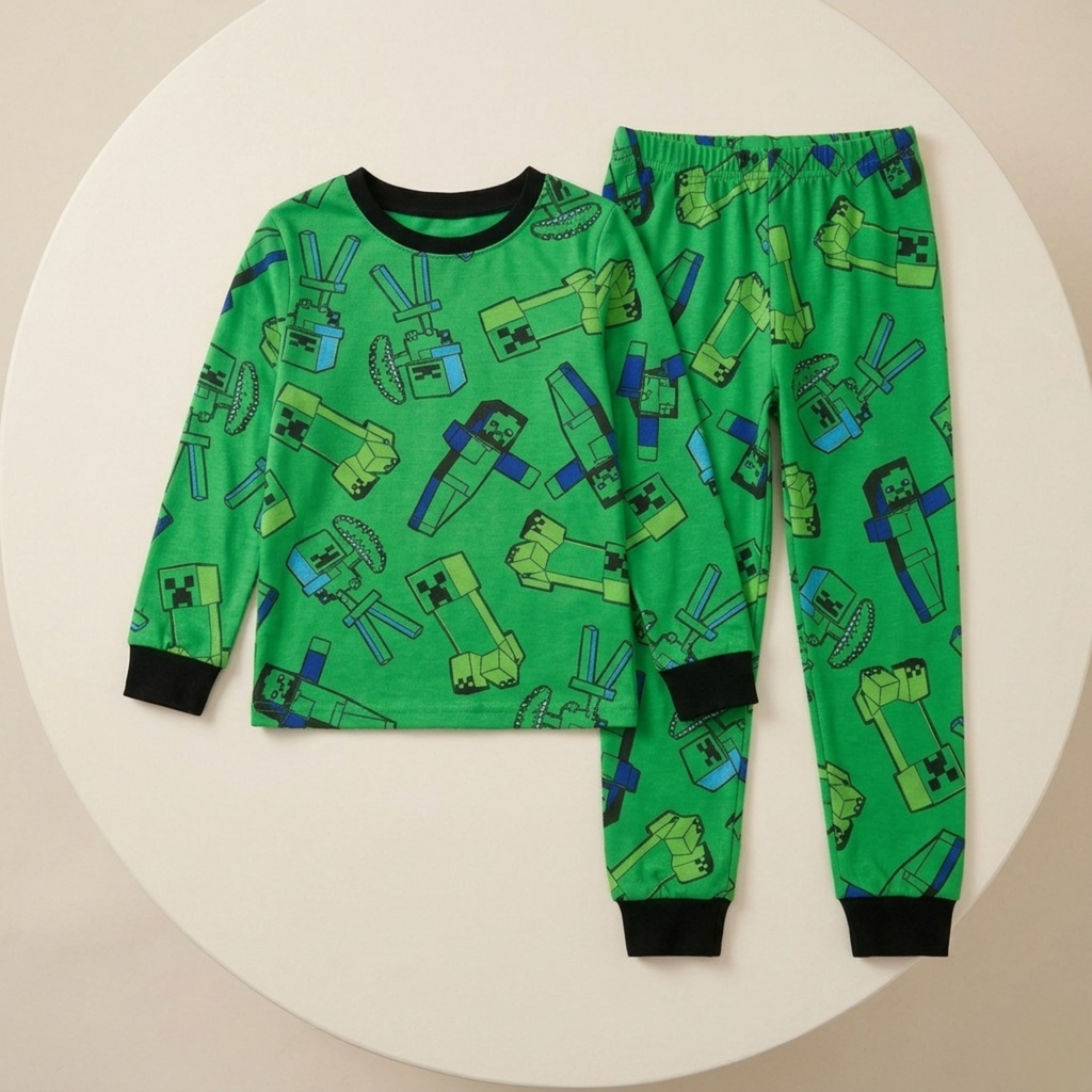 Minecraft Wars Kids L/S Pajamas