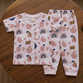 Baby S/S Pajamas RY-39702 Pink