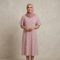 Womens Midi Lines Pattern Pink