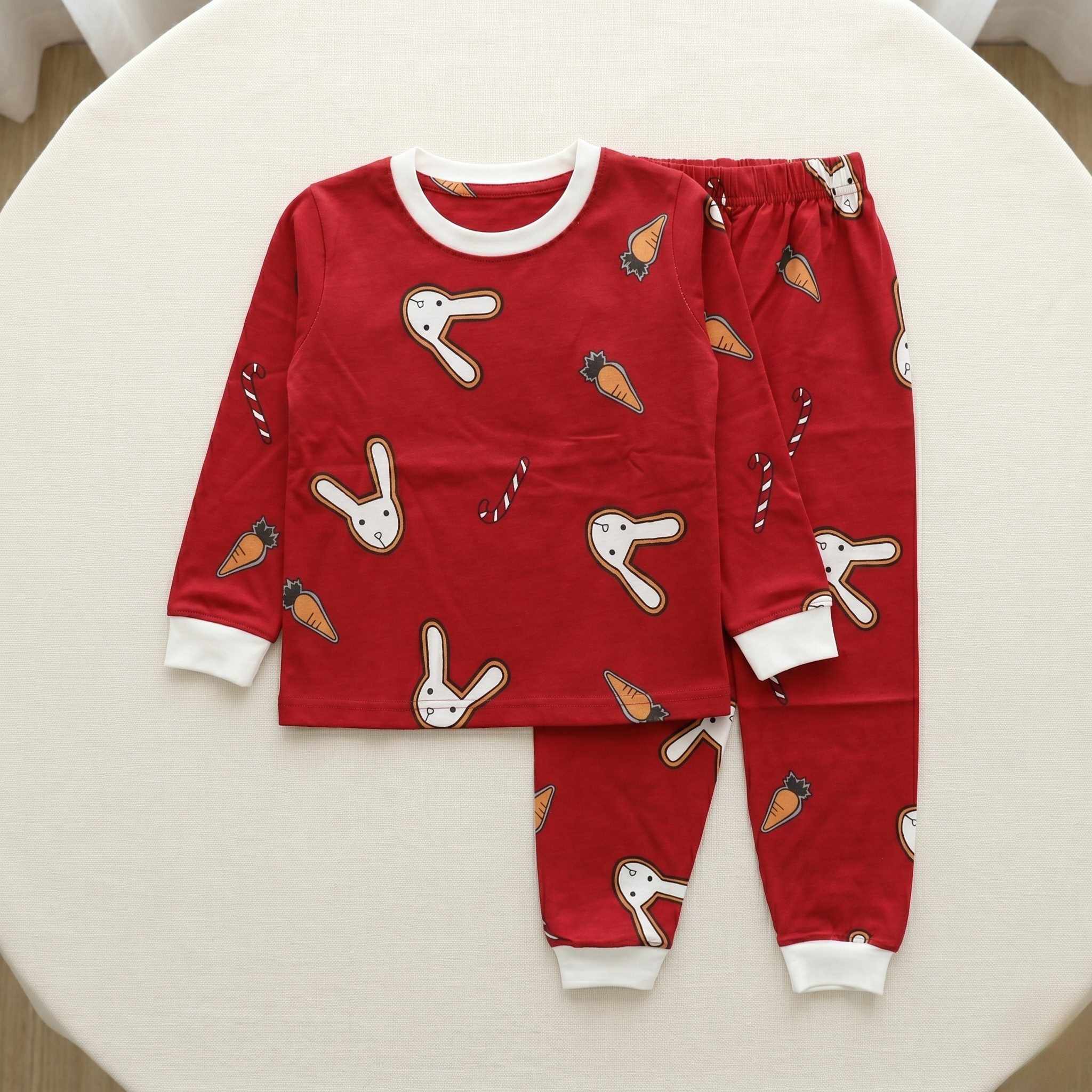 Bunny Cartoon Kids L/S Pajamas