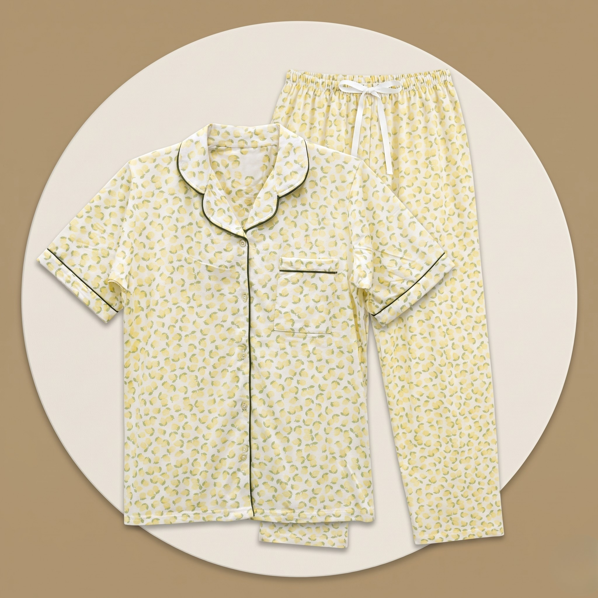 Womens Pajamas 2Pcs ST-2844