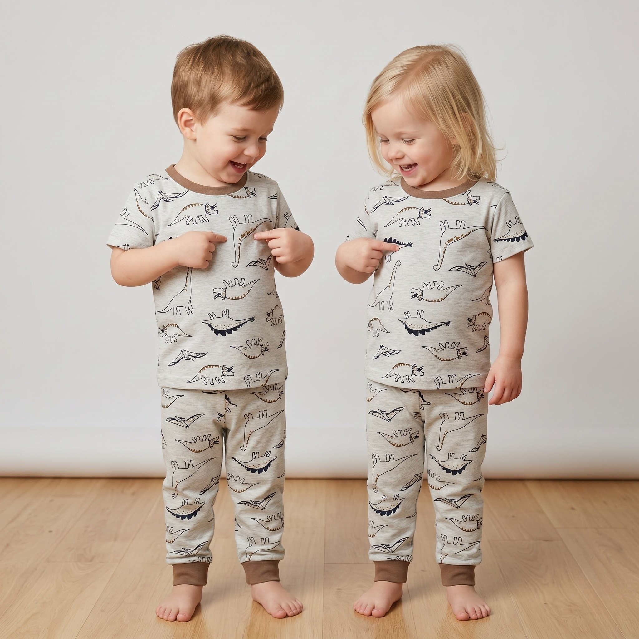 Dino Graphic World H/S Pajamas