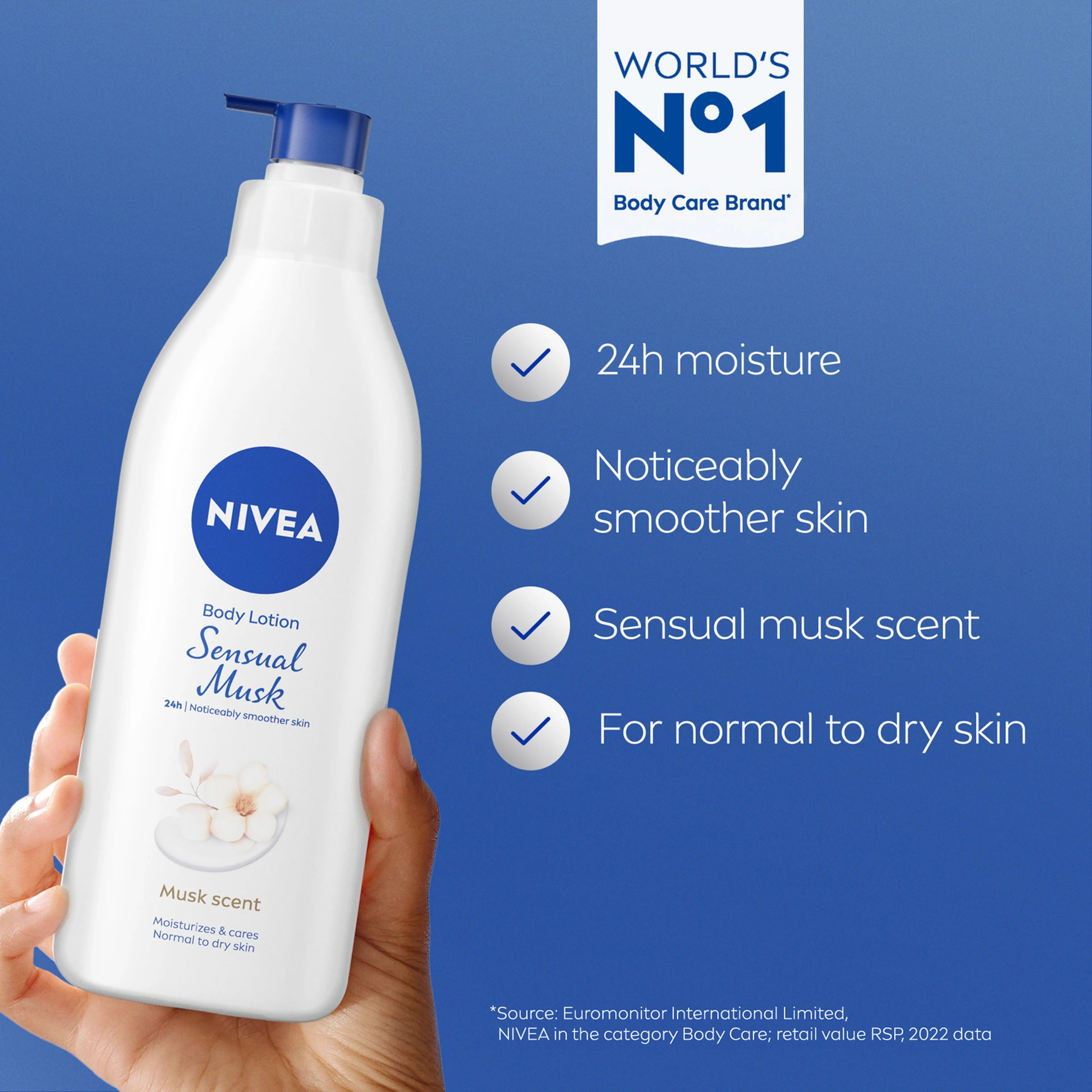 NIVEA Lotion 400ml Sensual Musk