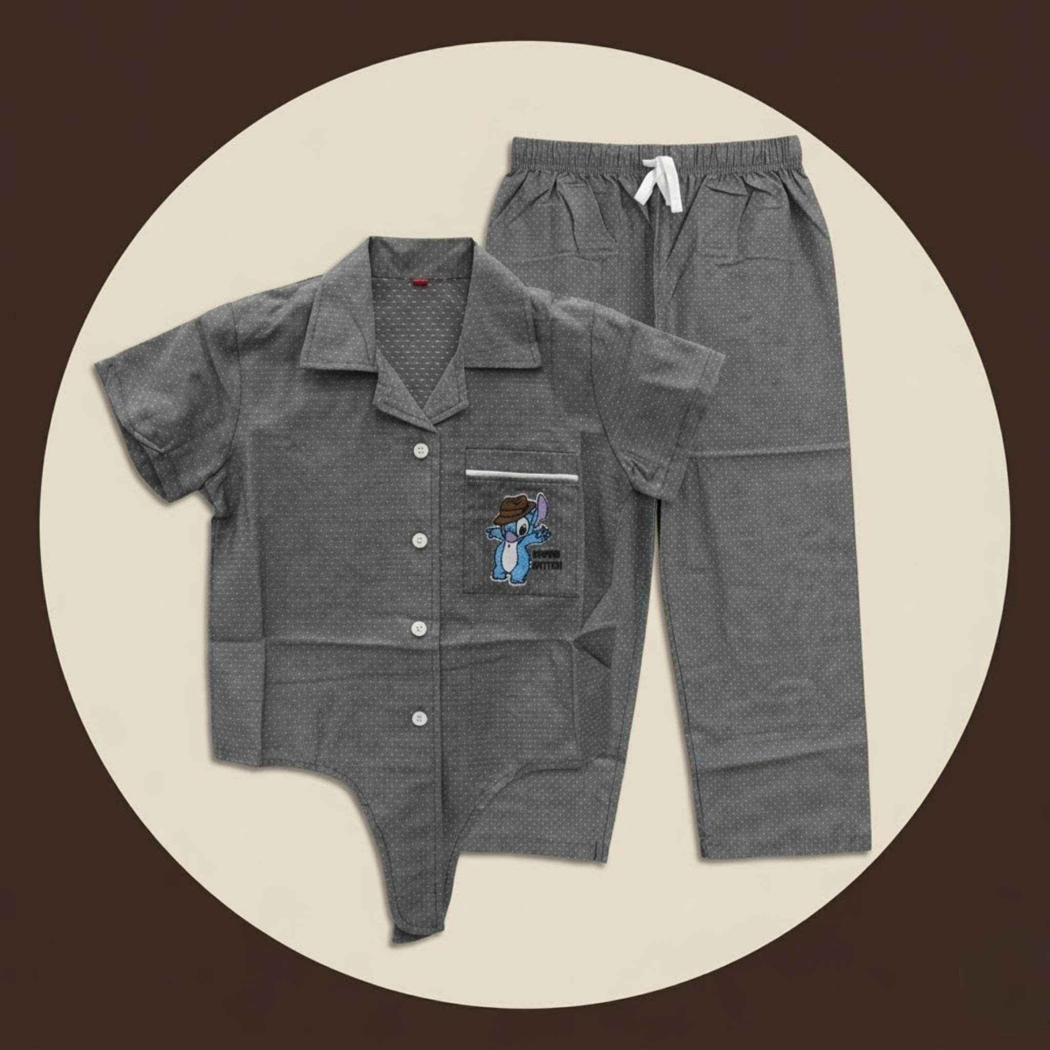 Wierd Stitch Girls Pajama Set