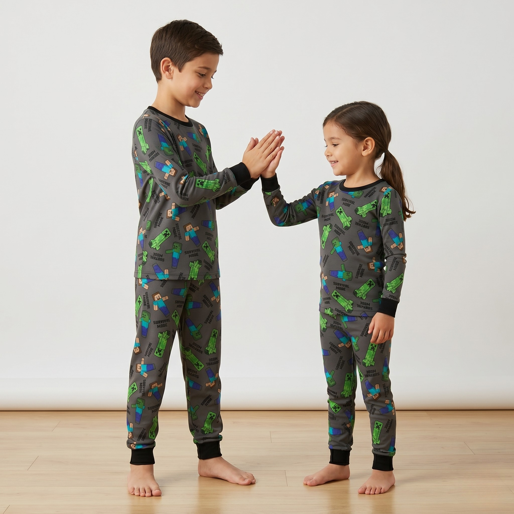 Minecraft Survival Kids L/S Pajamas