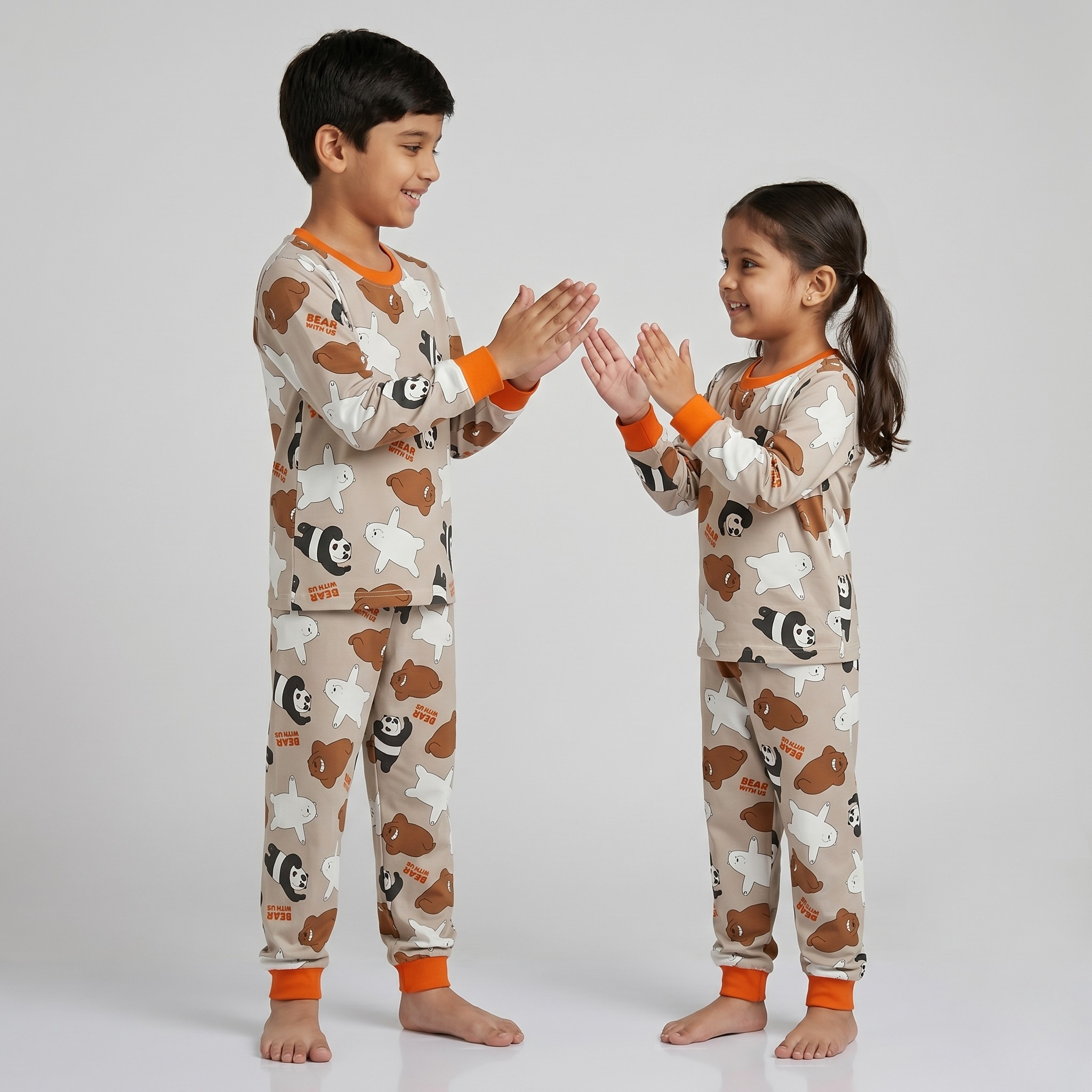 Panda Bear Kids L/S Pajamas