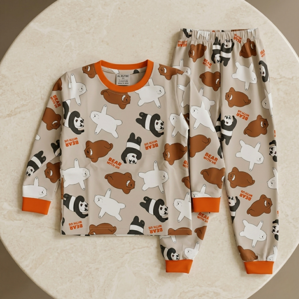 Panda Bear Kids L/S Pajamas