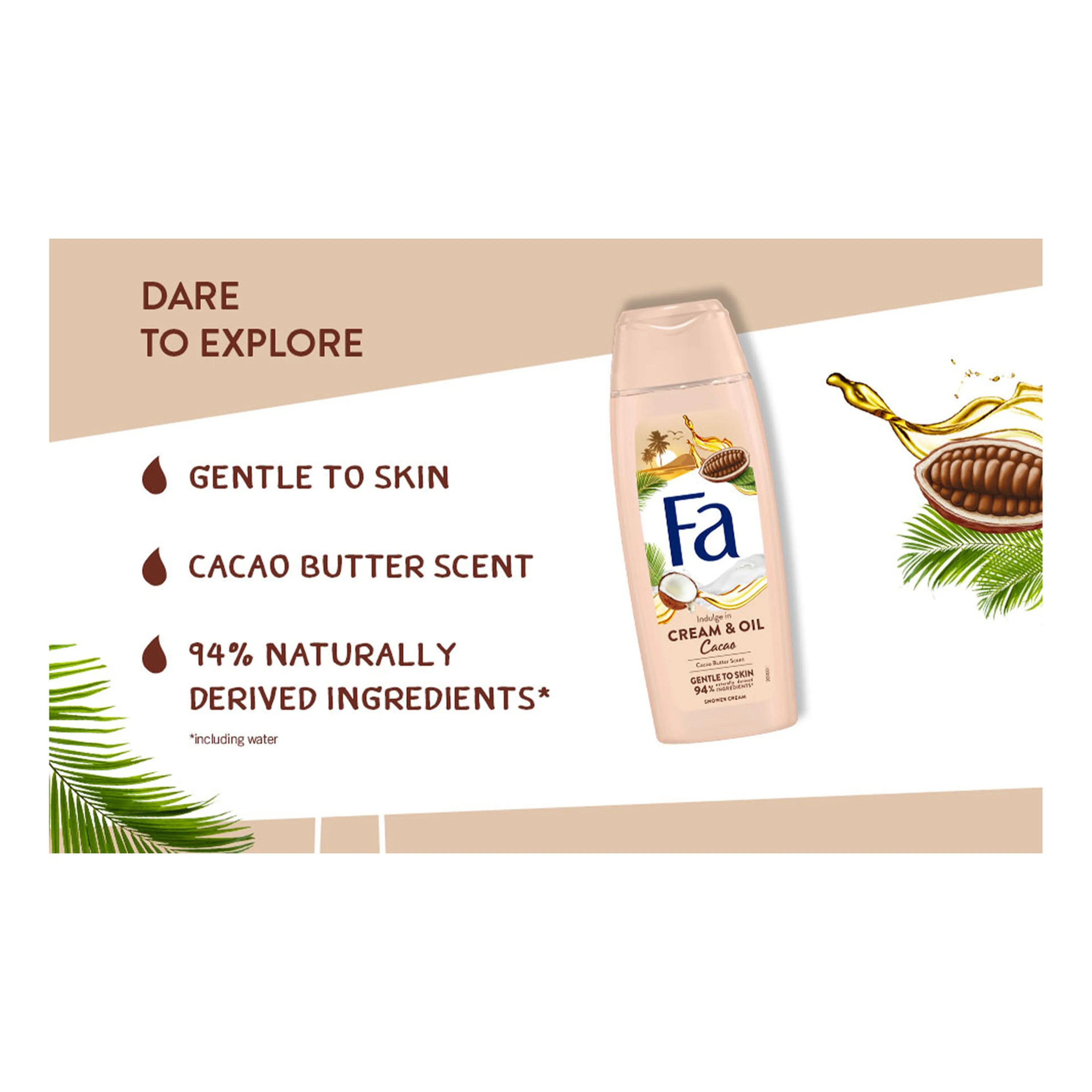 Ava Cream and Oil Shower Cream with Cocoa Butter