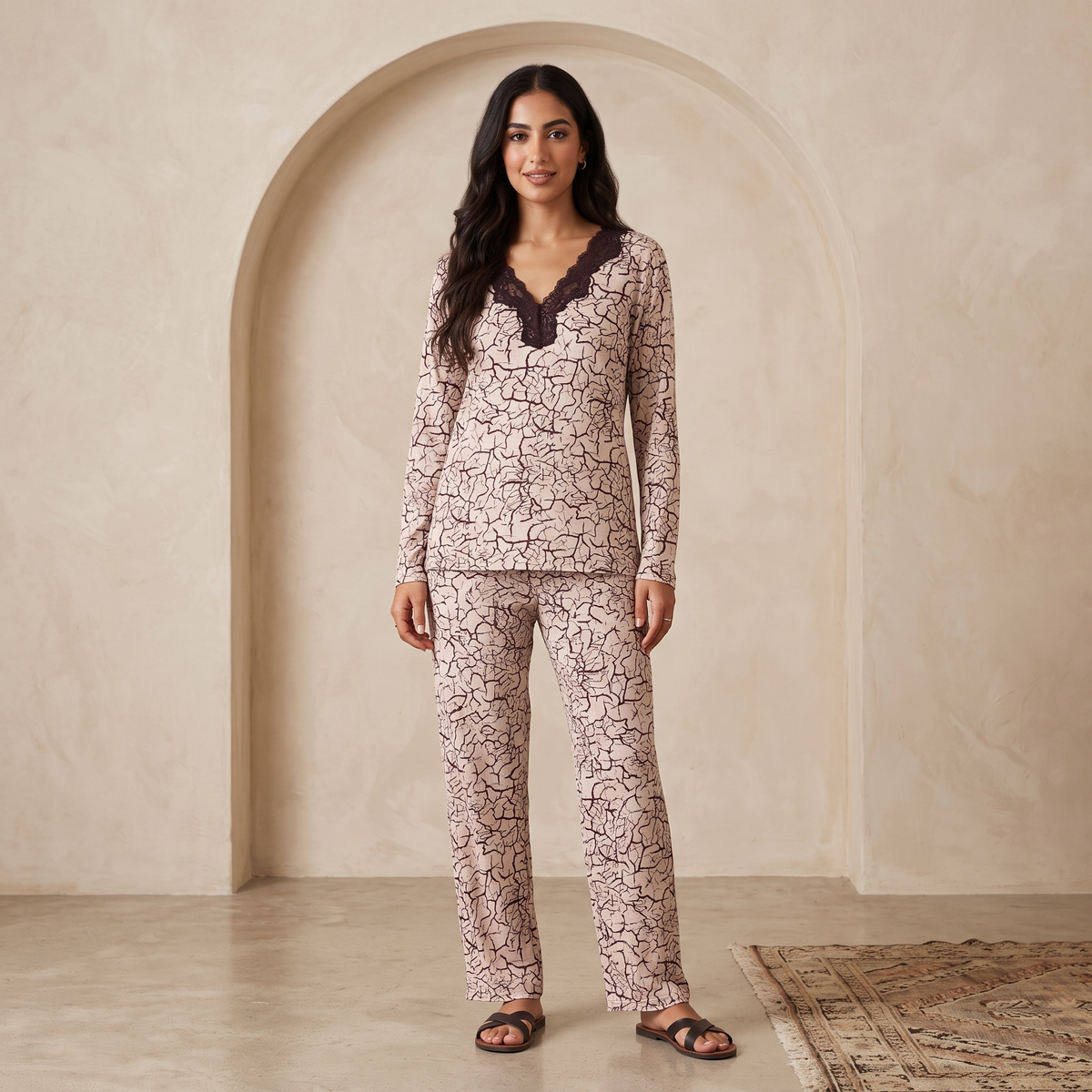 Womens Pyjama 2 Pcs 9143