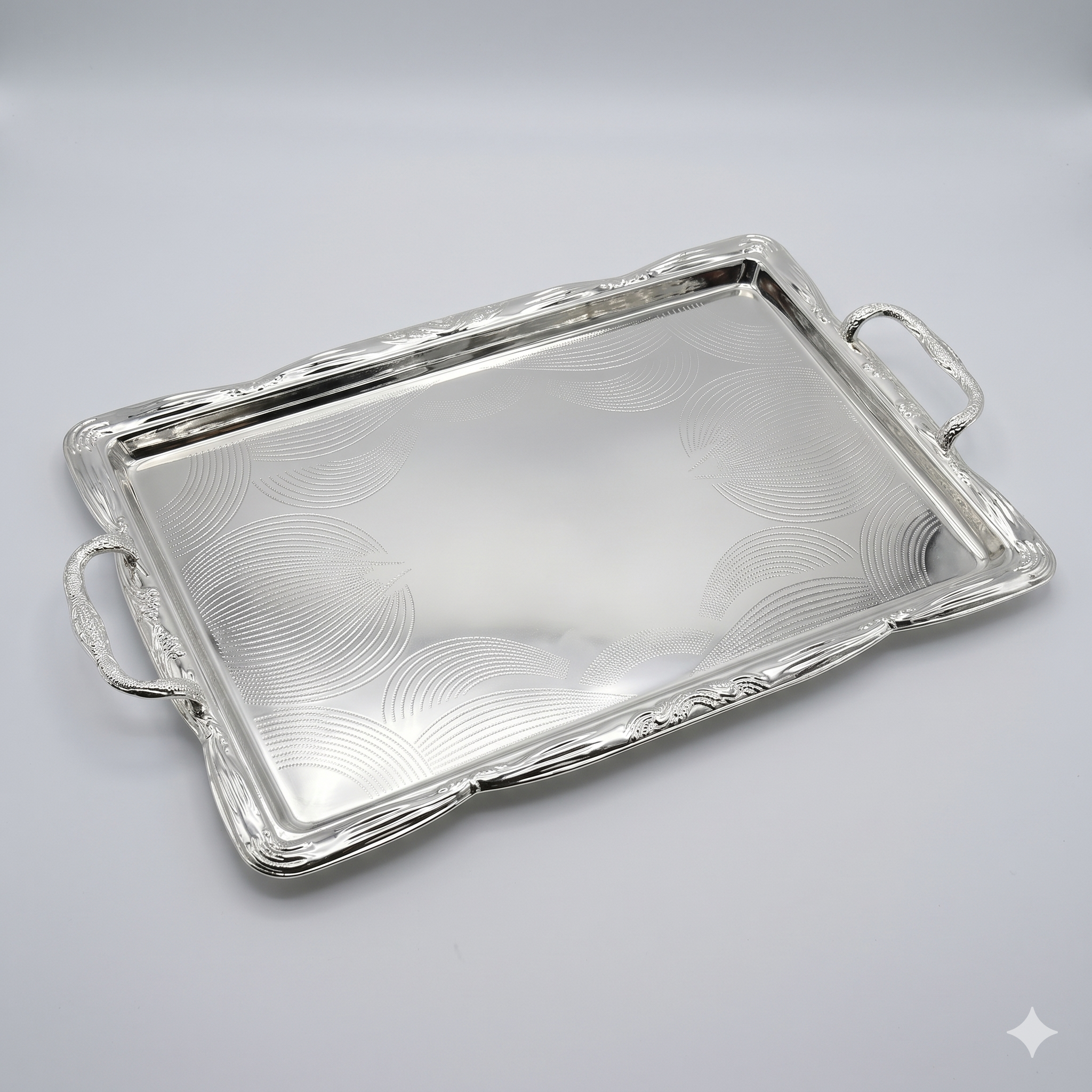 Silver serving trays 24-2304