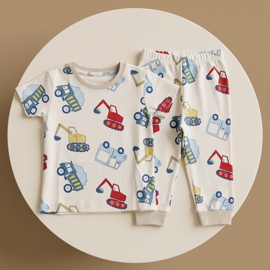 Cranes Cream H/S Pajamas