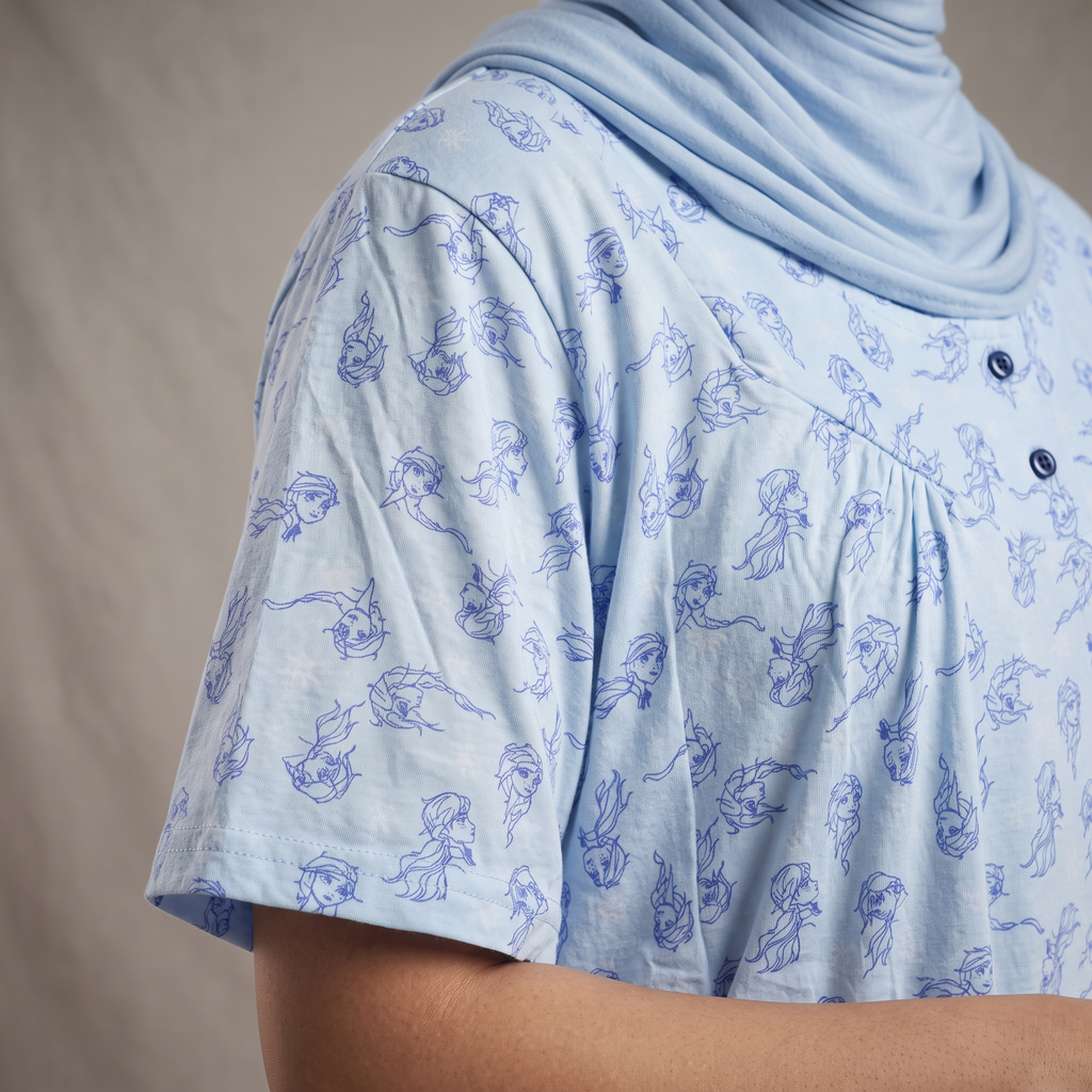 Womens Midi Frozen Princess Blue