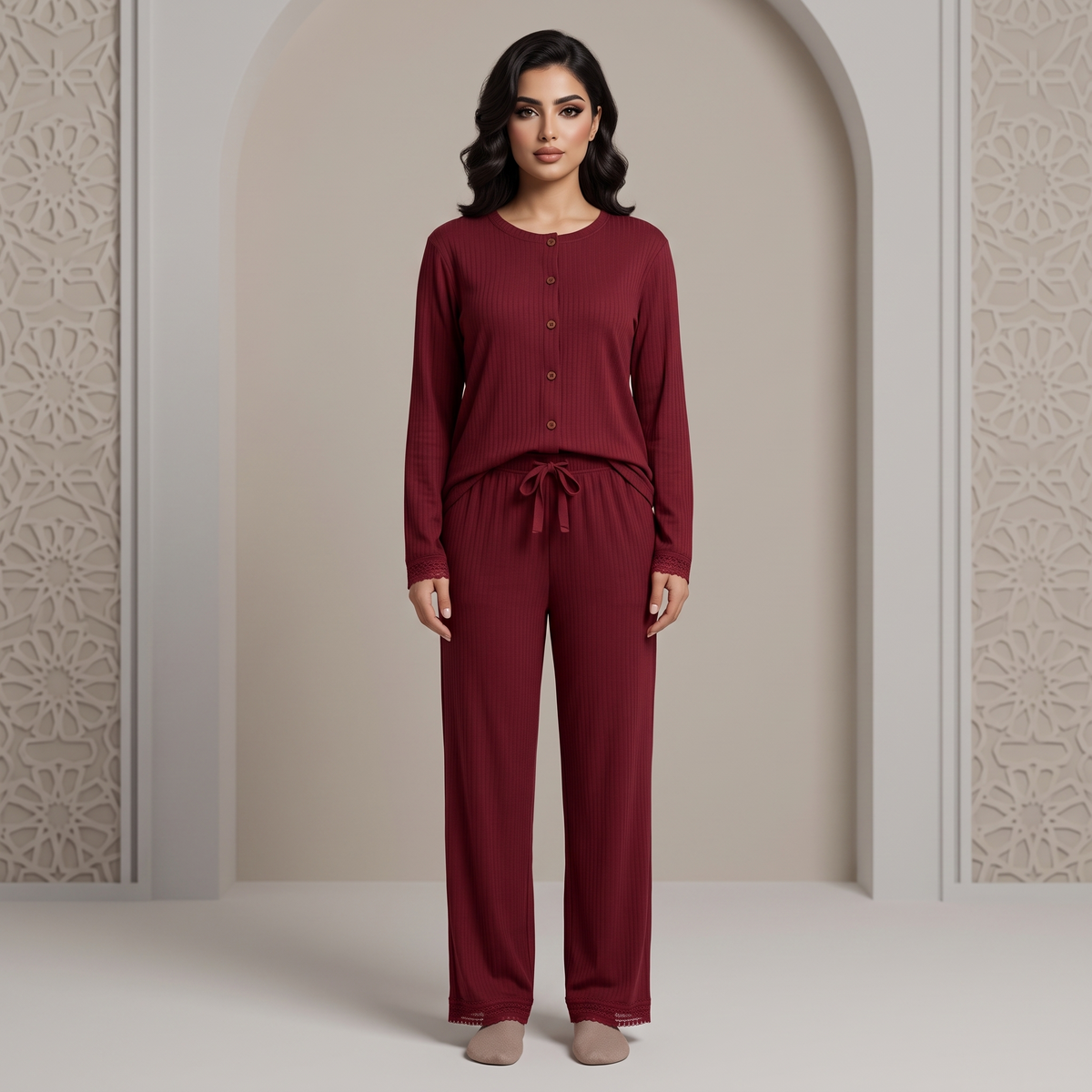 Womens Pajama 2Pcs HM-70533