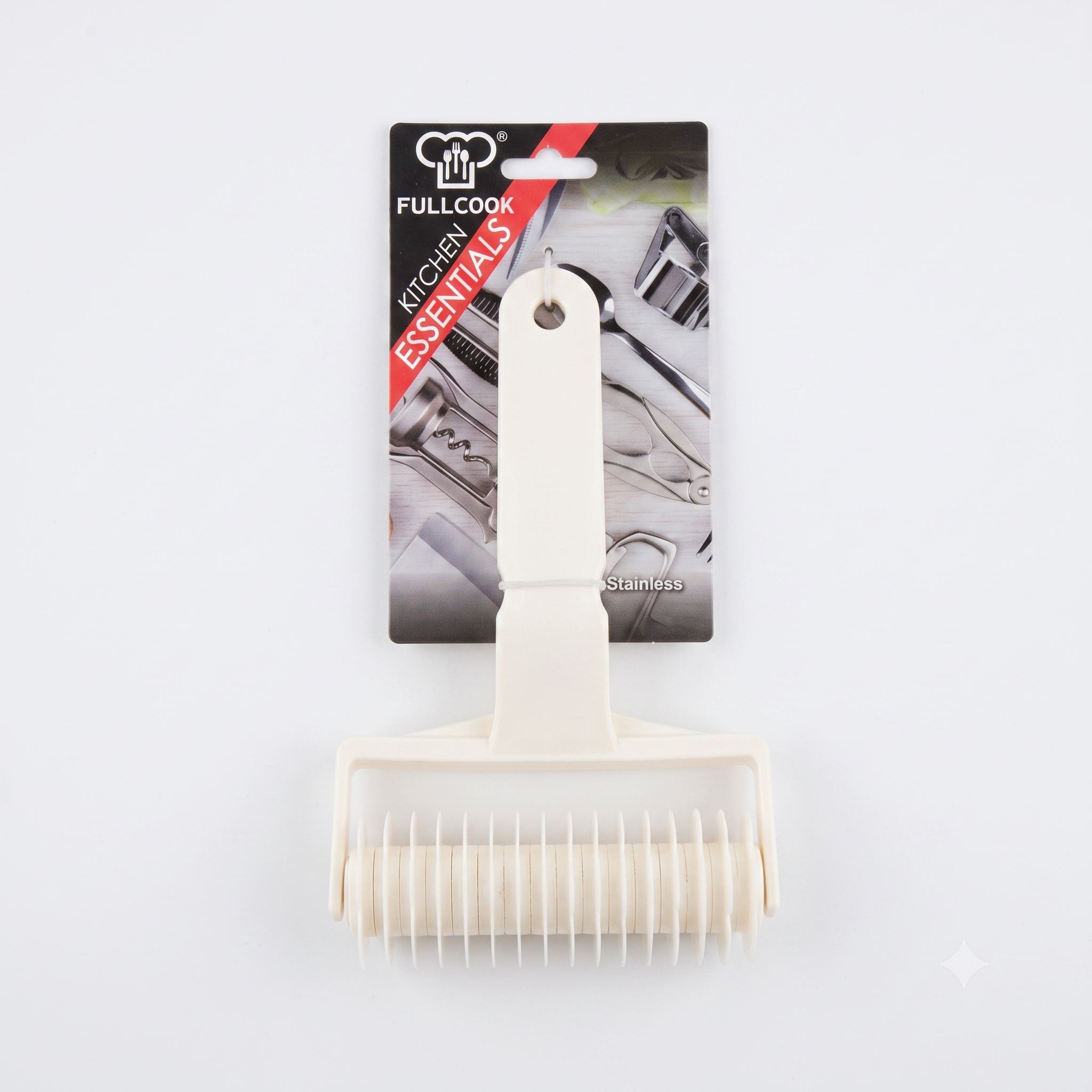 Plastic dough cutting roller