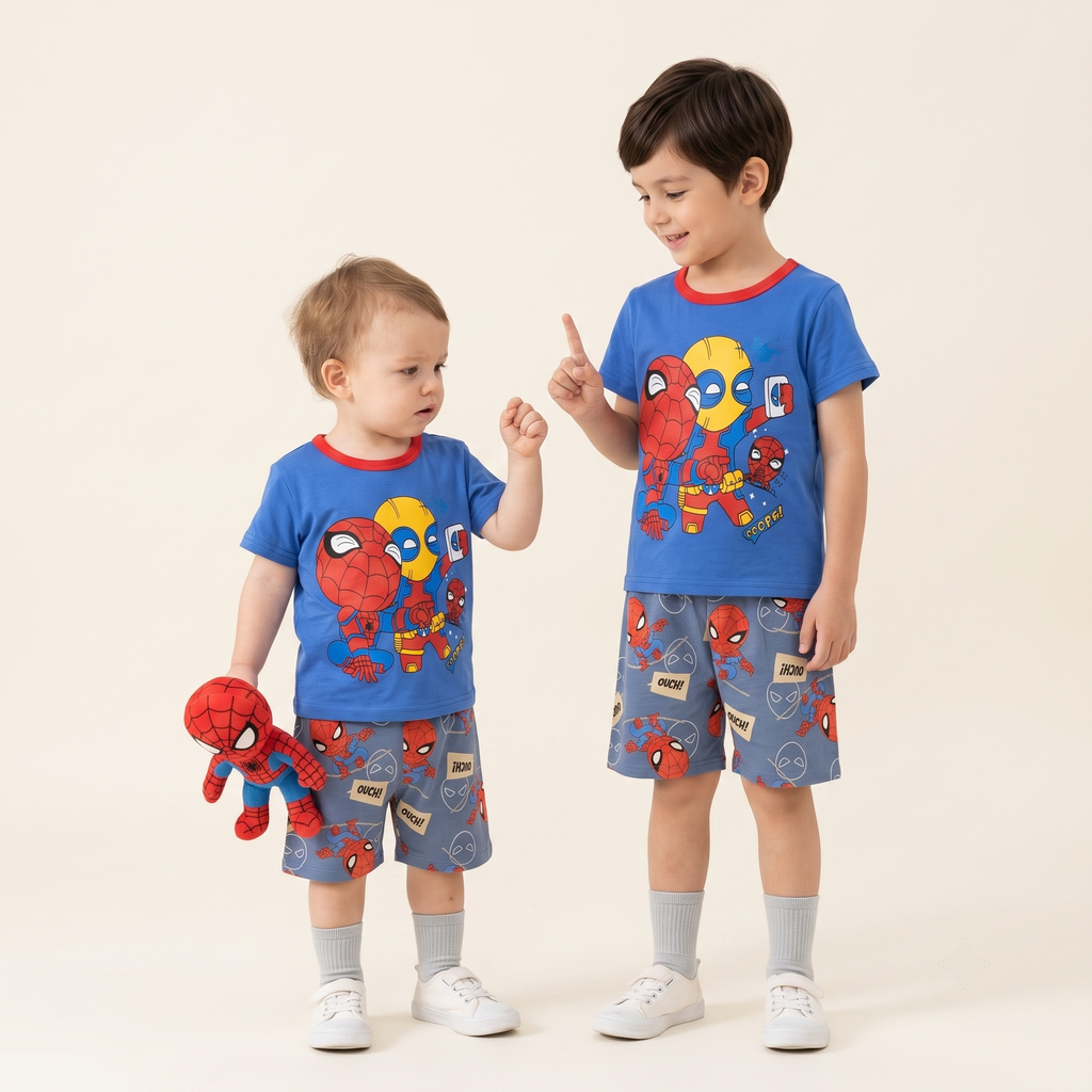 Spidey Oops Red H/S Short Set