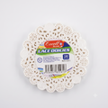 White Round Lace Paper, 9cm, 100 pcs - DBD2137