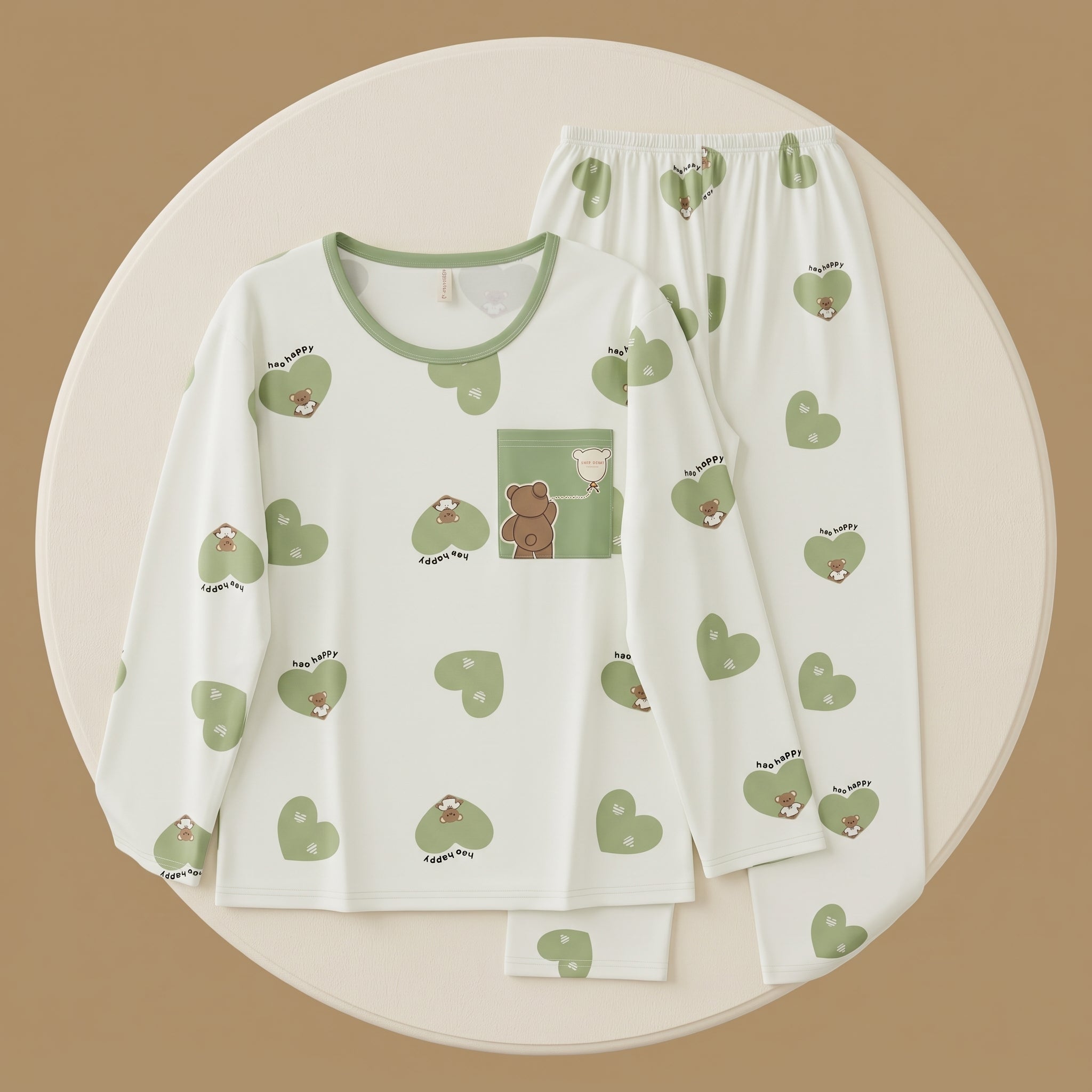 Womens L/S Pajamas 2Pcs 606