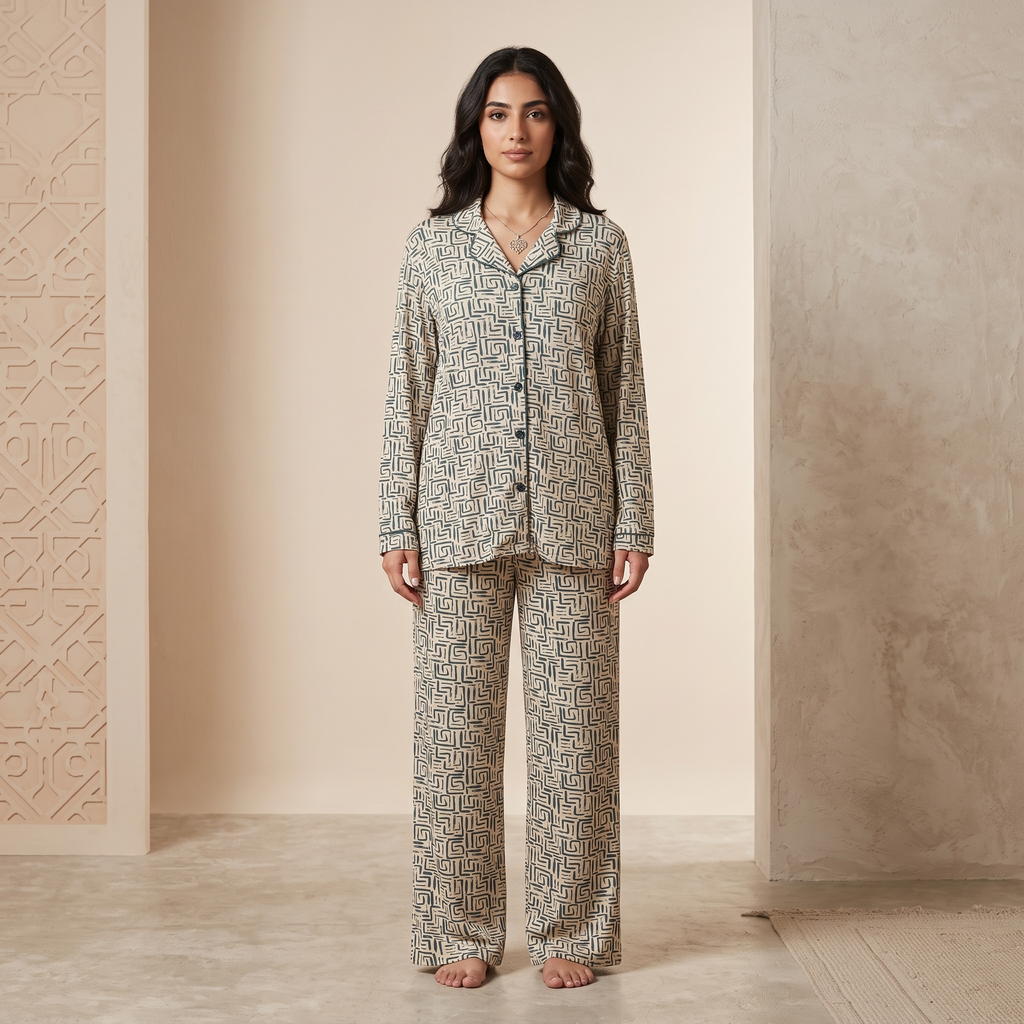Womens Pyjama 2 Pcs 9177