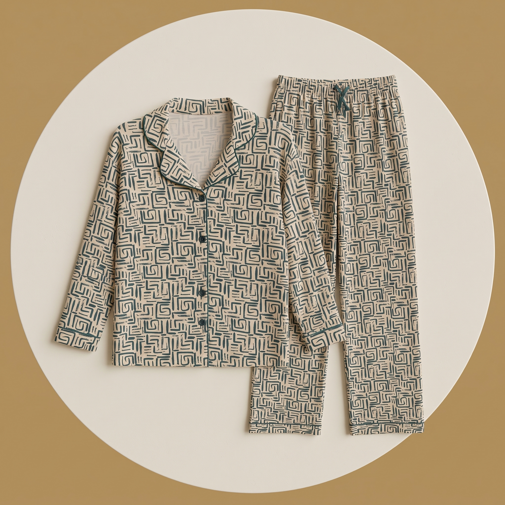 Womens Pyjama 2 Pcs 9177