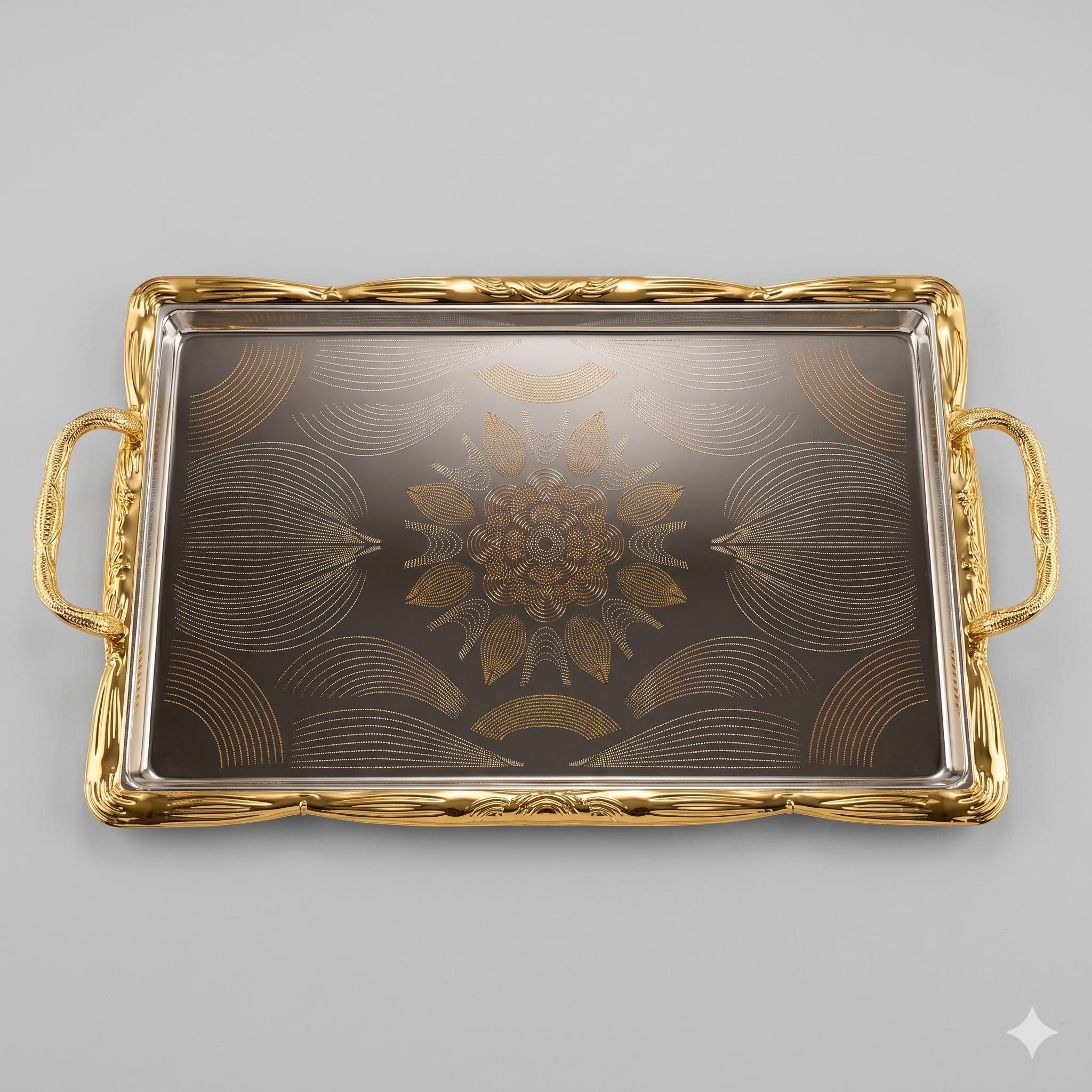 Gold + Silver Serving Trays 24-2305