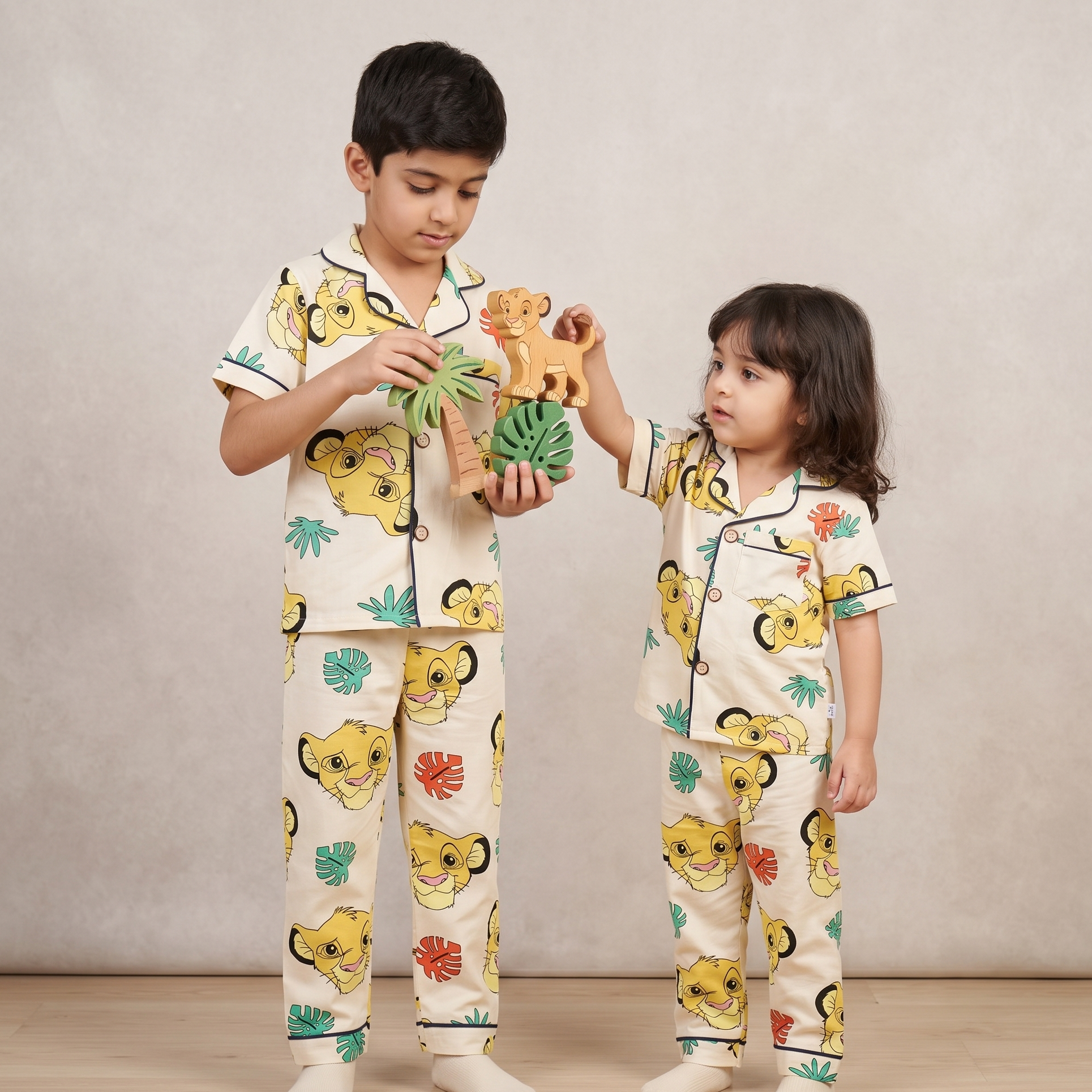 Simba Leaves Kids H/S Pajamas