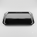 Plain silver serving trays, 18*26 cm