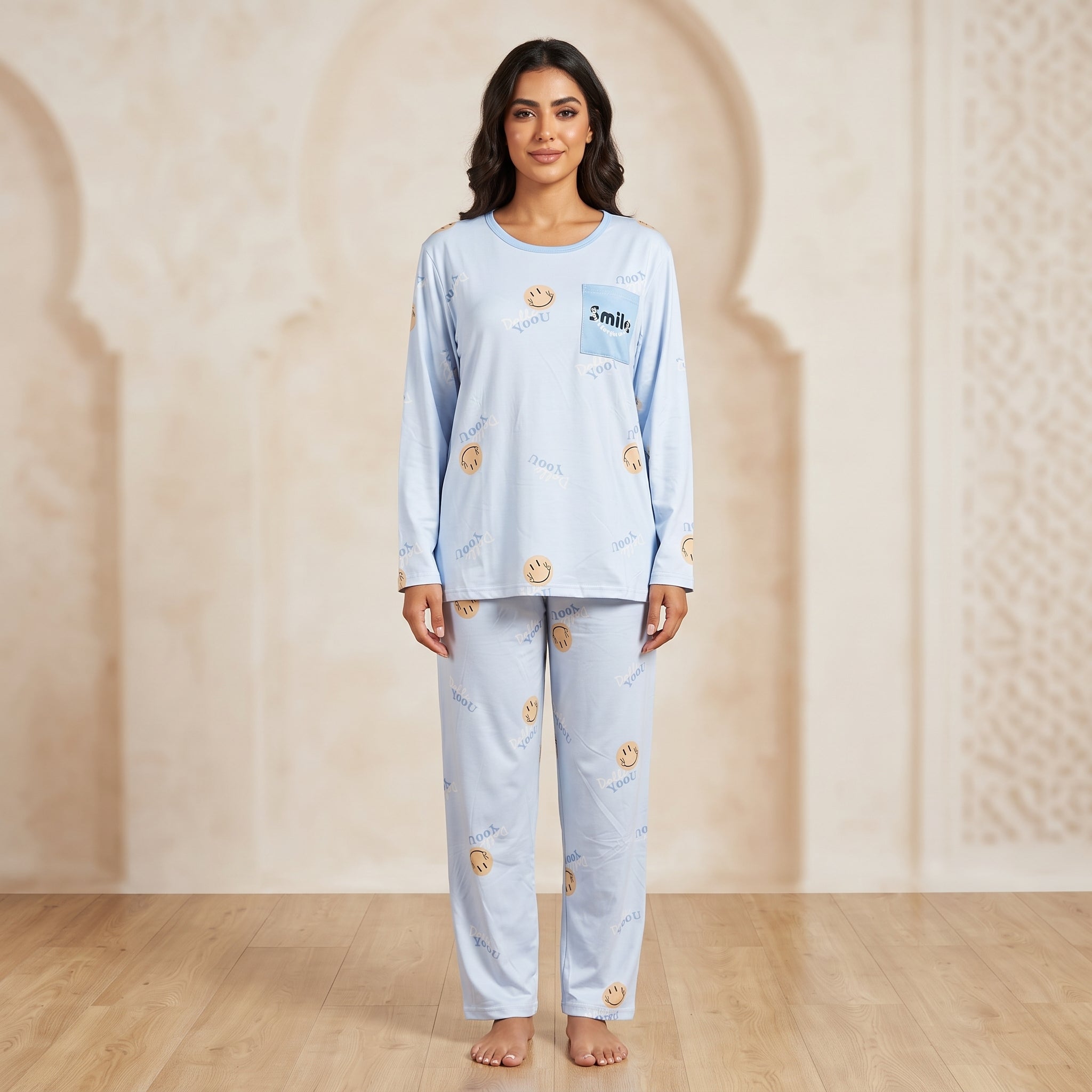 Womens L/S Pajamas 2Pcs 608