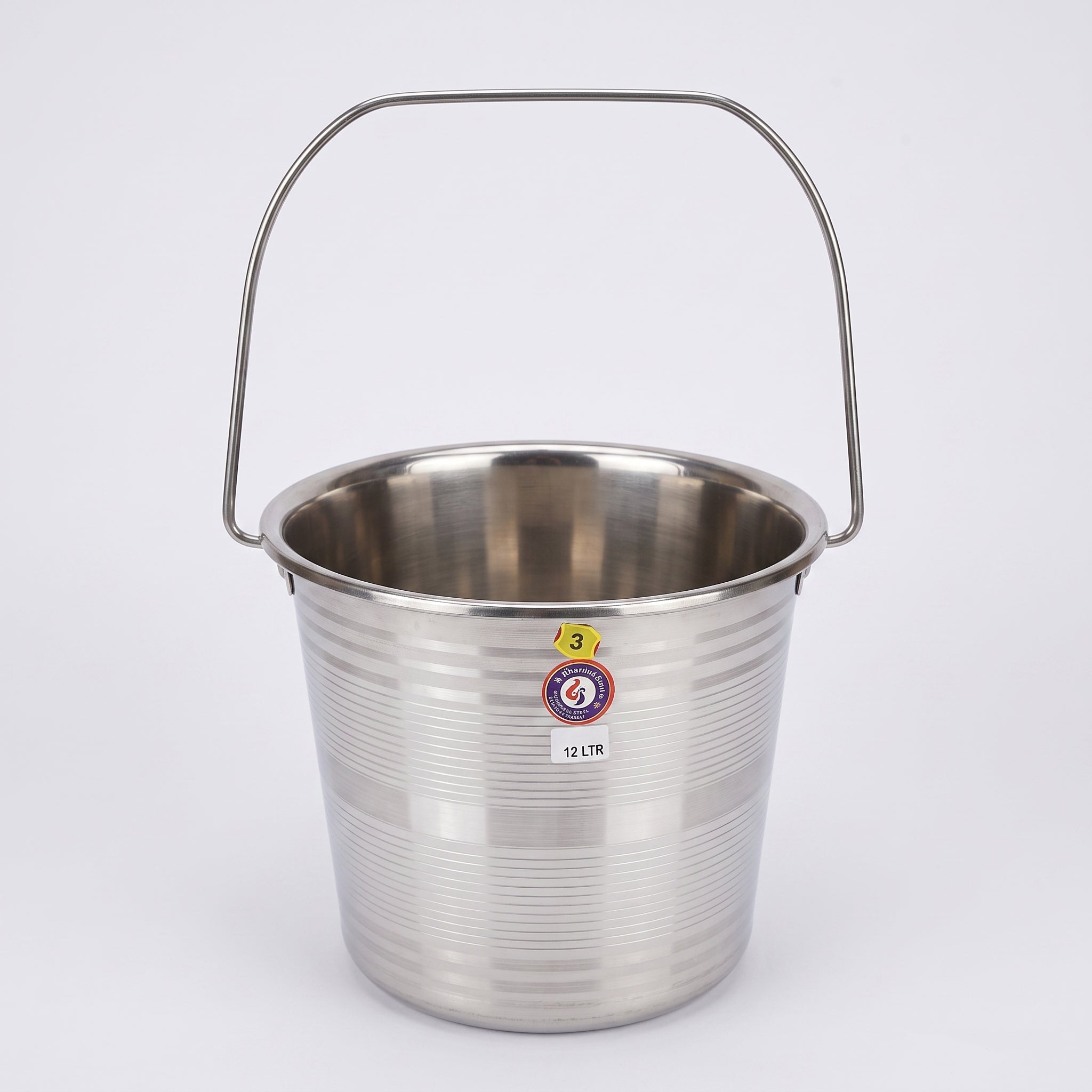 Stainless steel bucket with lid 20 liter 1031
