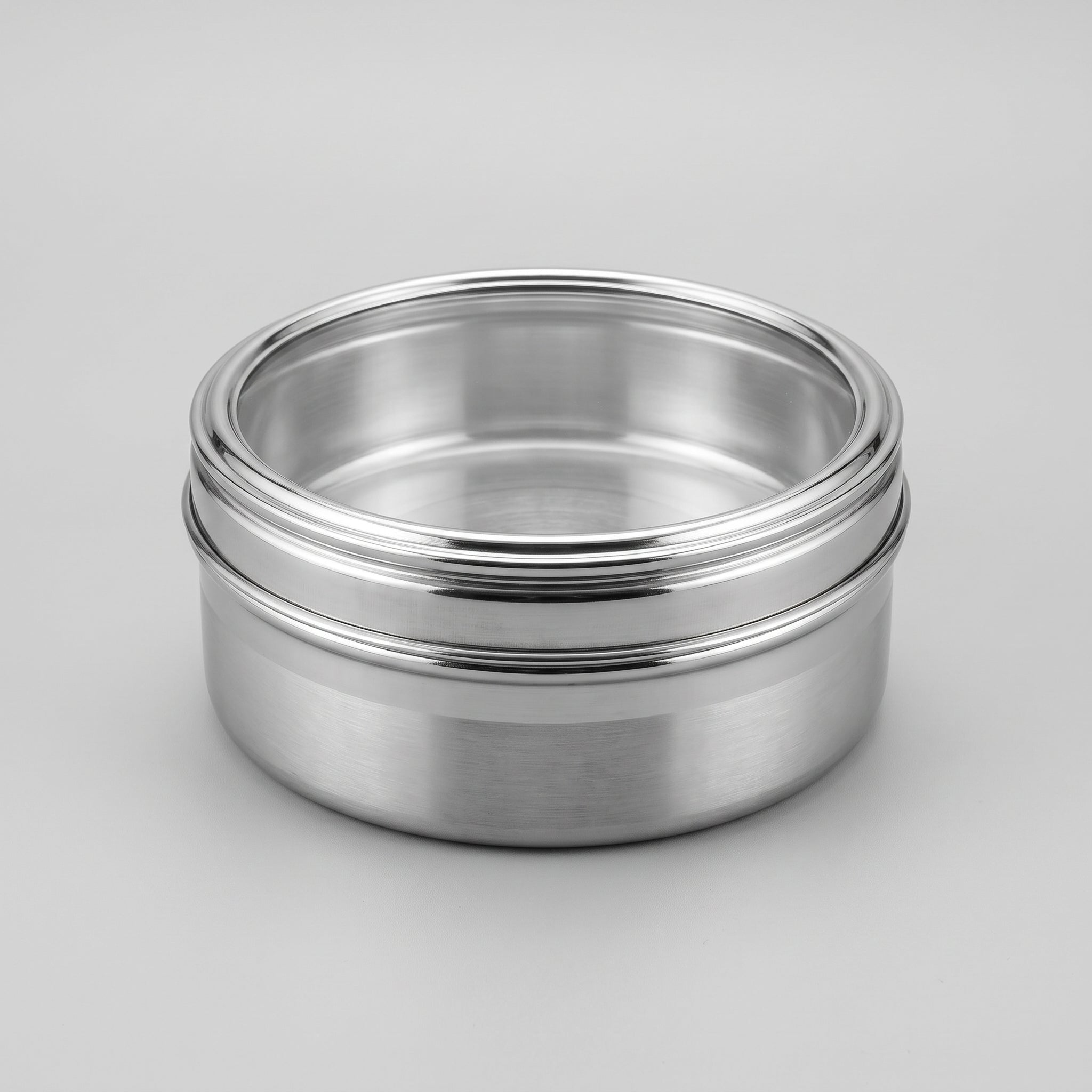 مطبقيه استيل غطاء شفاف  [ 18 CM ]