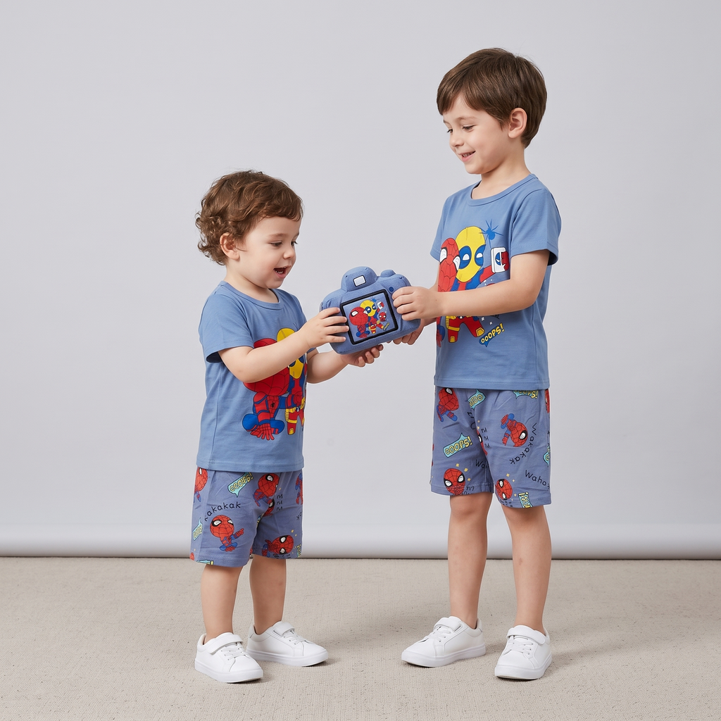 Spidey Oops Blue H/S Short Set