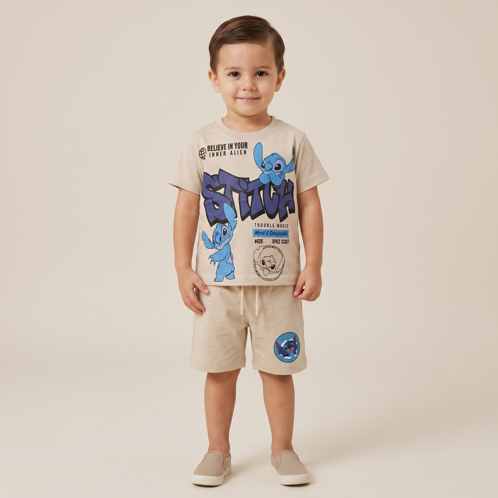 Stitch Space Scout Boys H/S shorts