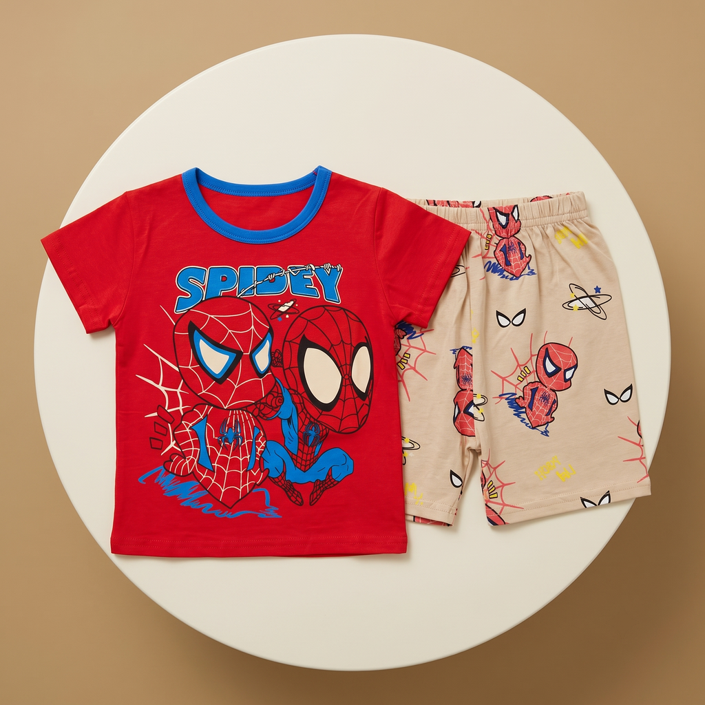 Angry Spidey H/S Short Set