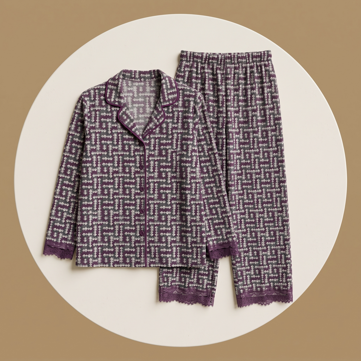 Womens Pyjama 2 Pcs 9152
