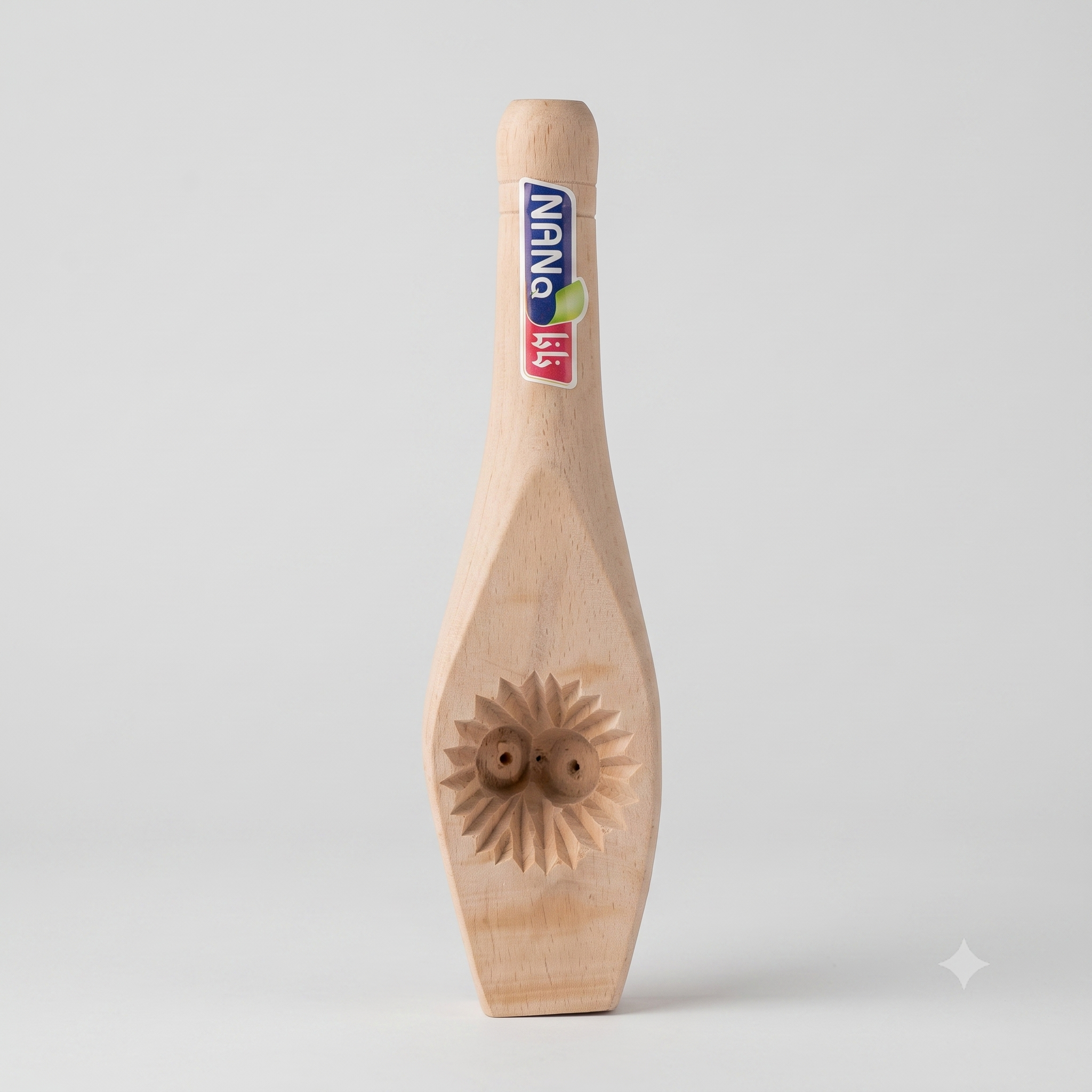 [100195] Small wooden ma'amoul mold 100195