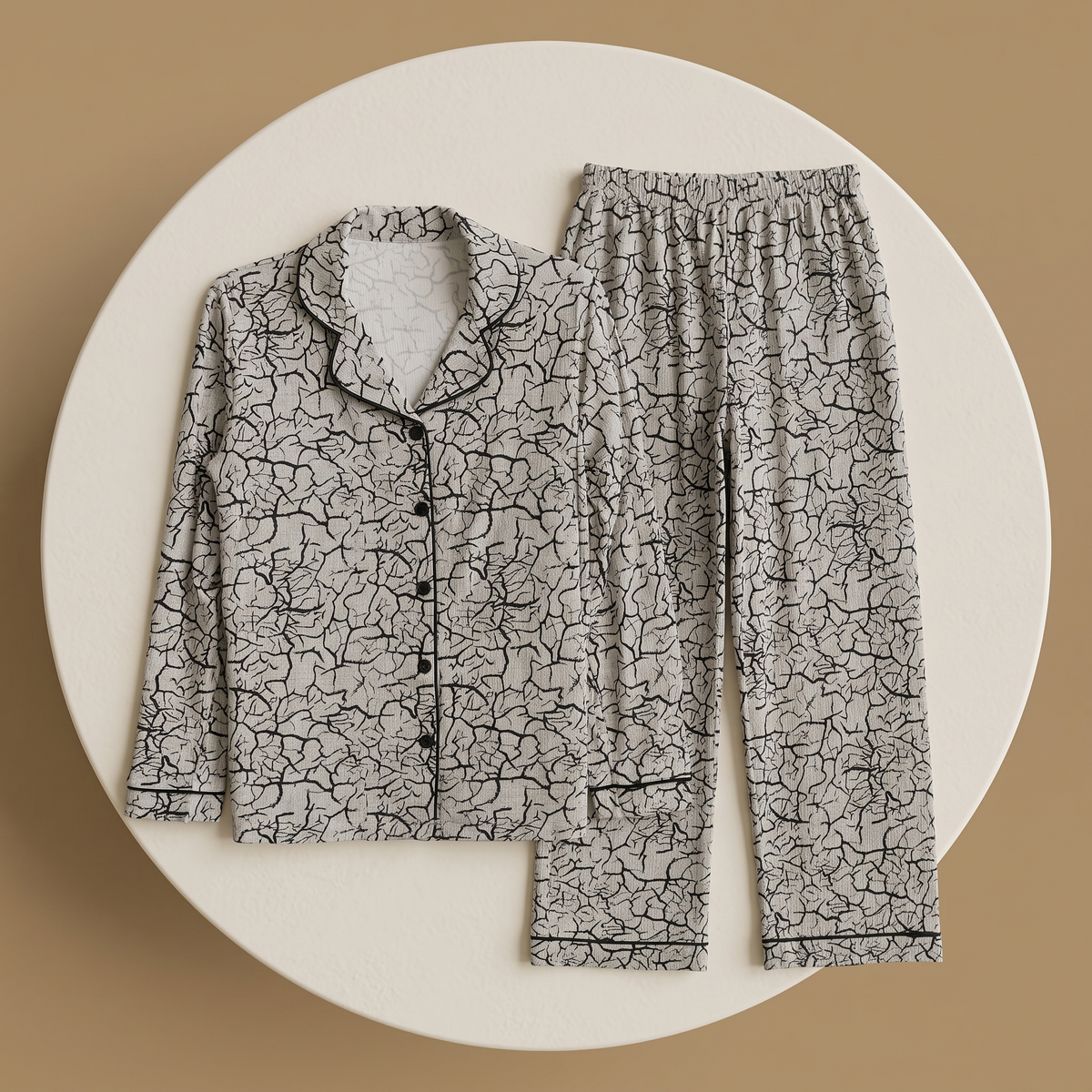 Womens Pyjama 2 Pcs 9142