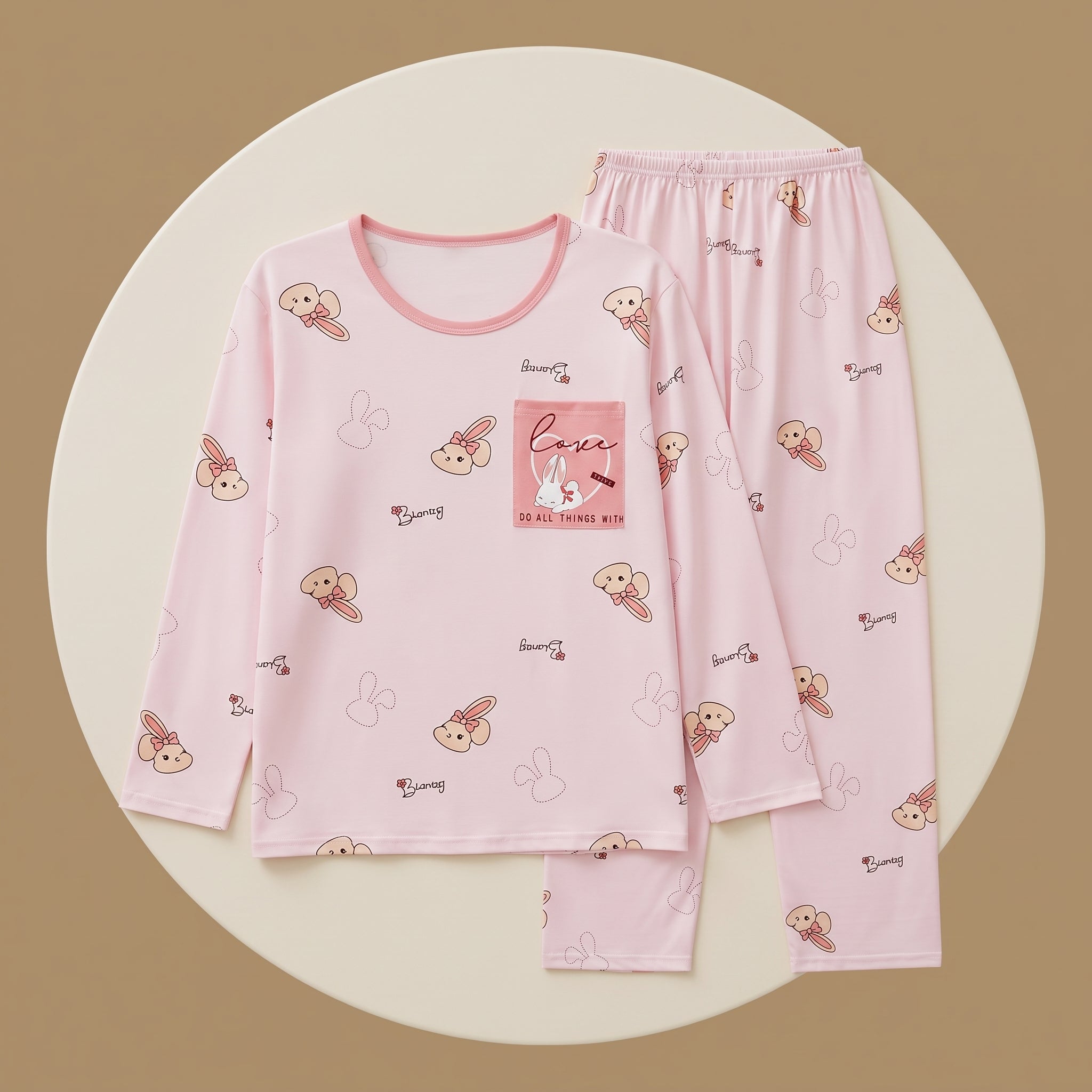 Womens L/S Pajamas 2Pcs 603