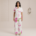 Big Flower Pink Womens Pajamas