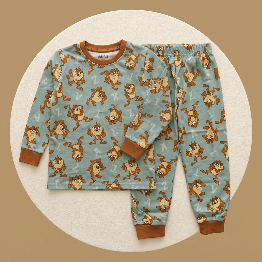 Tazmania Green L/S Pajamas