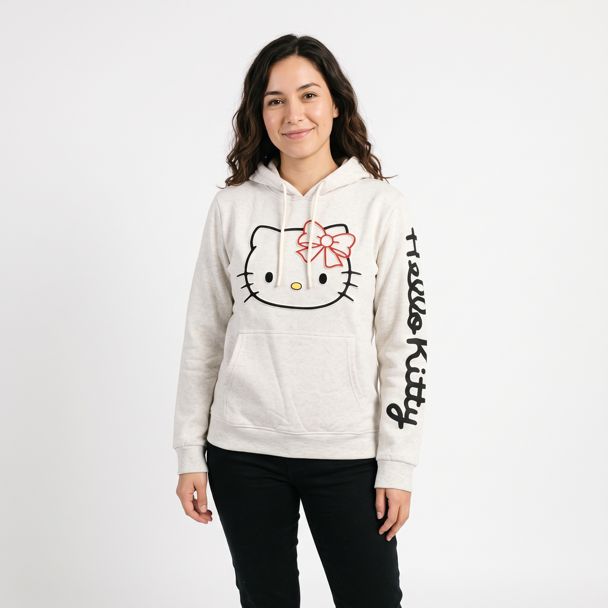 Hello Kitty White Womens Hoodie