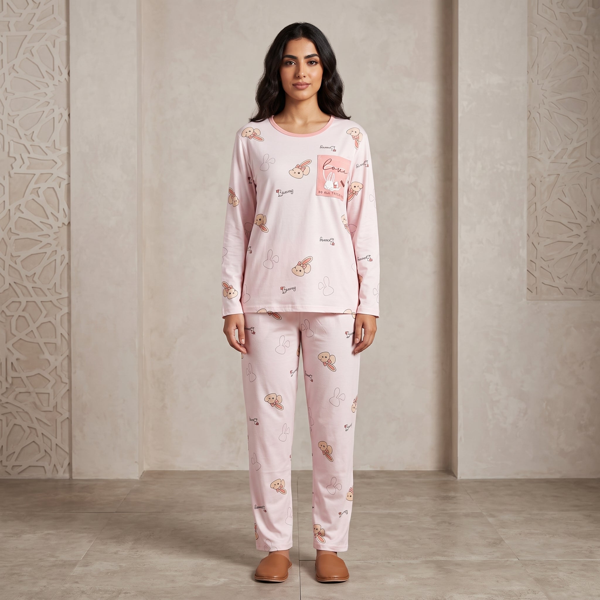 Womens L/S Pajamas 2Pcs 603