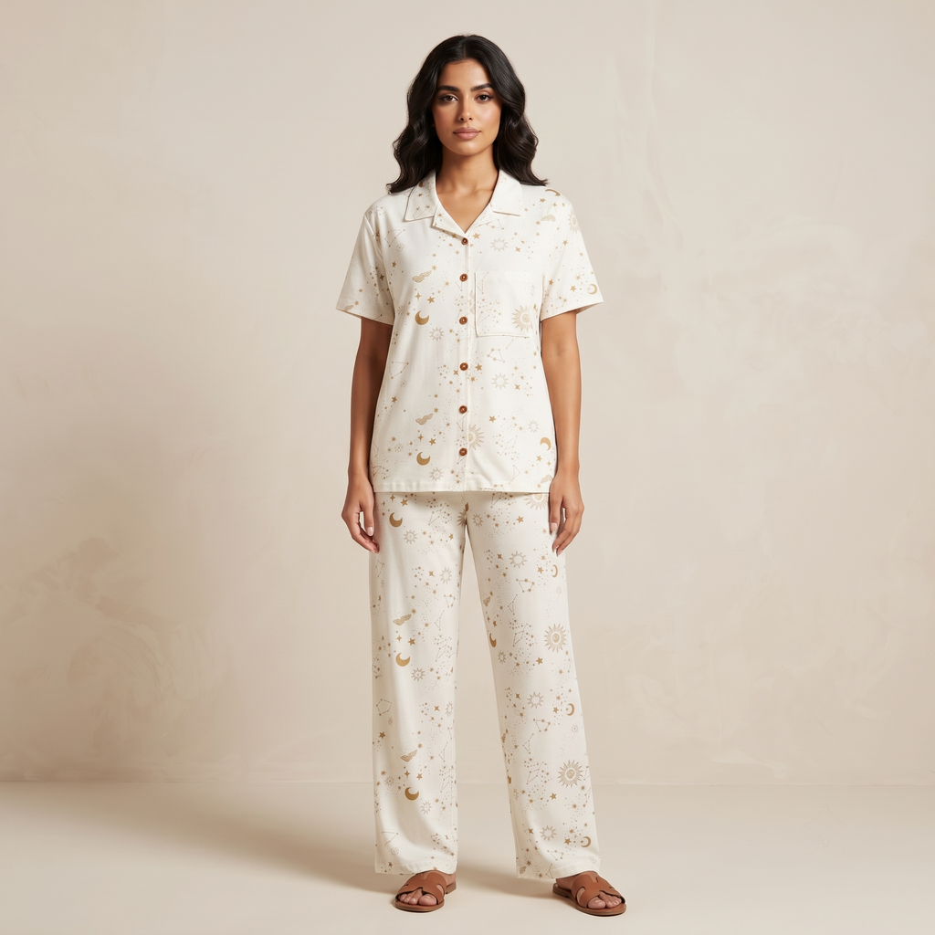 Universe White Womens Pajamas