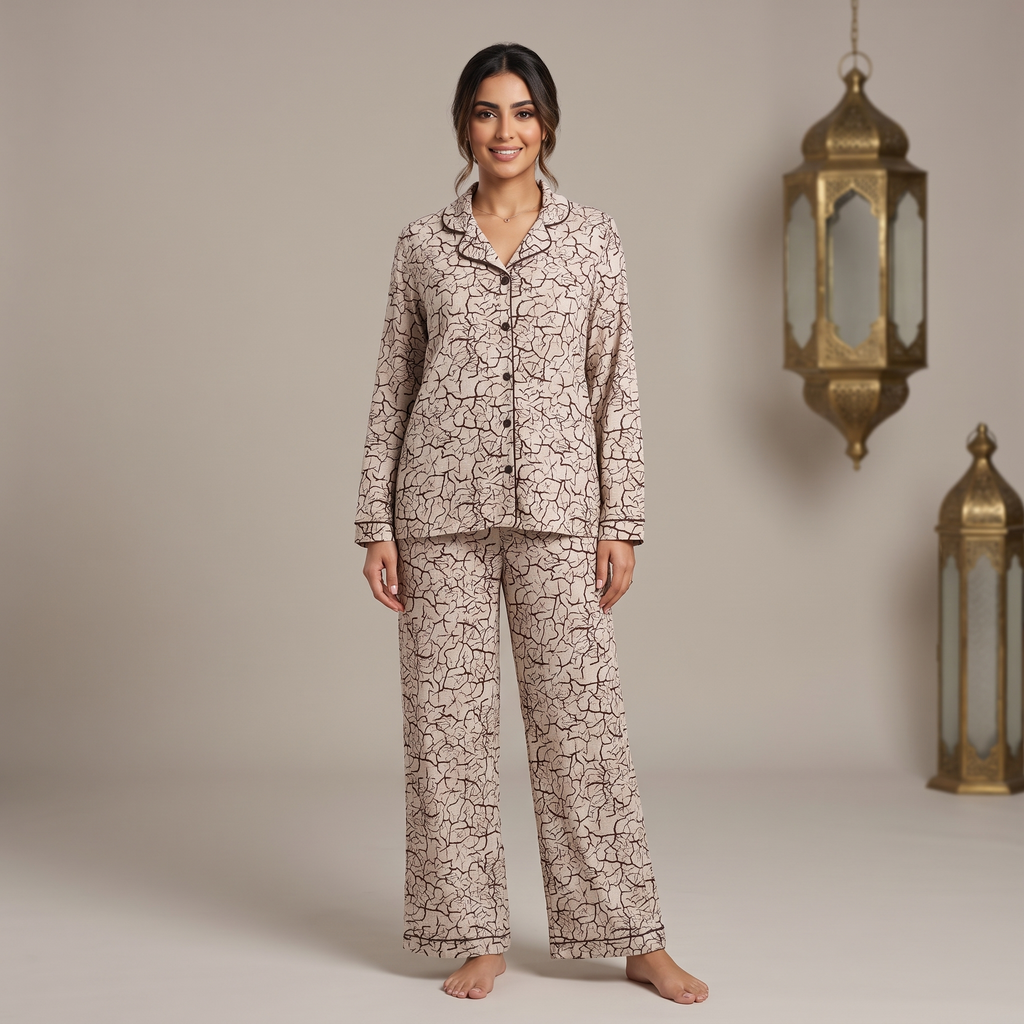 Womens Pyjama 2 Pcs 9142