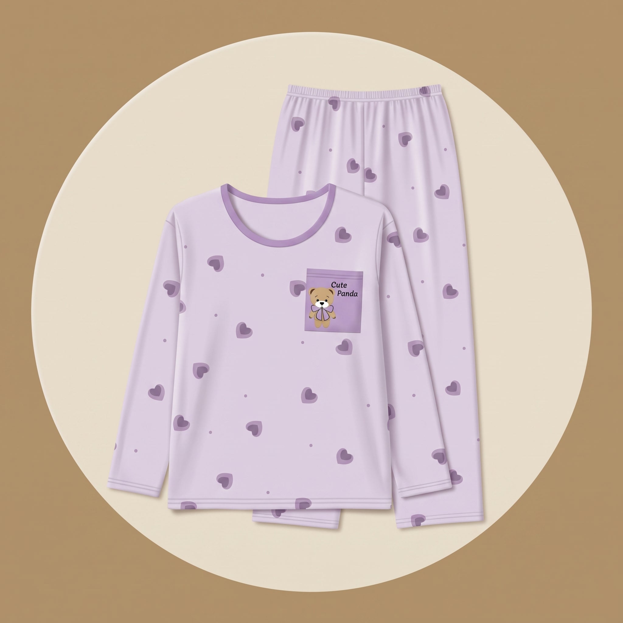 Womens L/S Pajamas 2Pcs 609