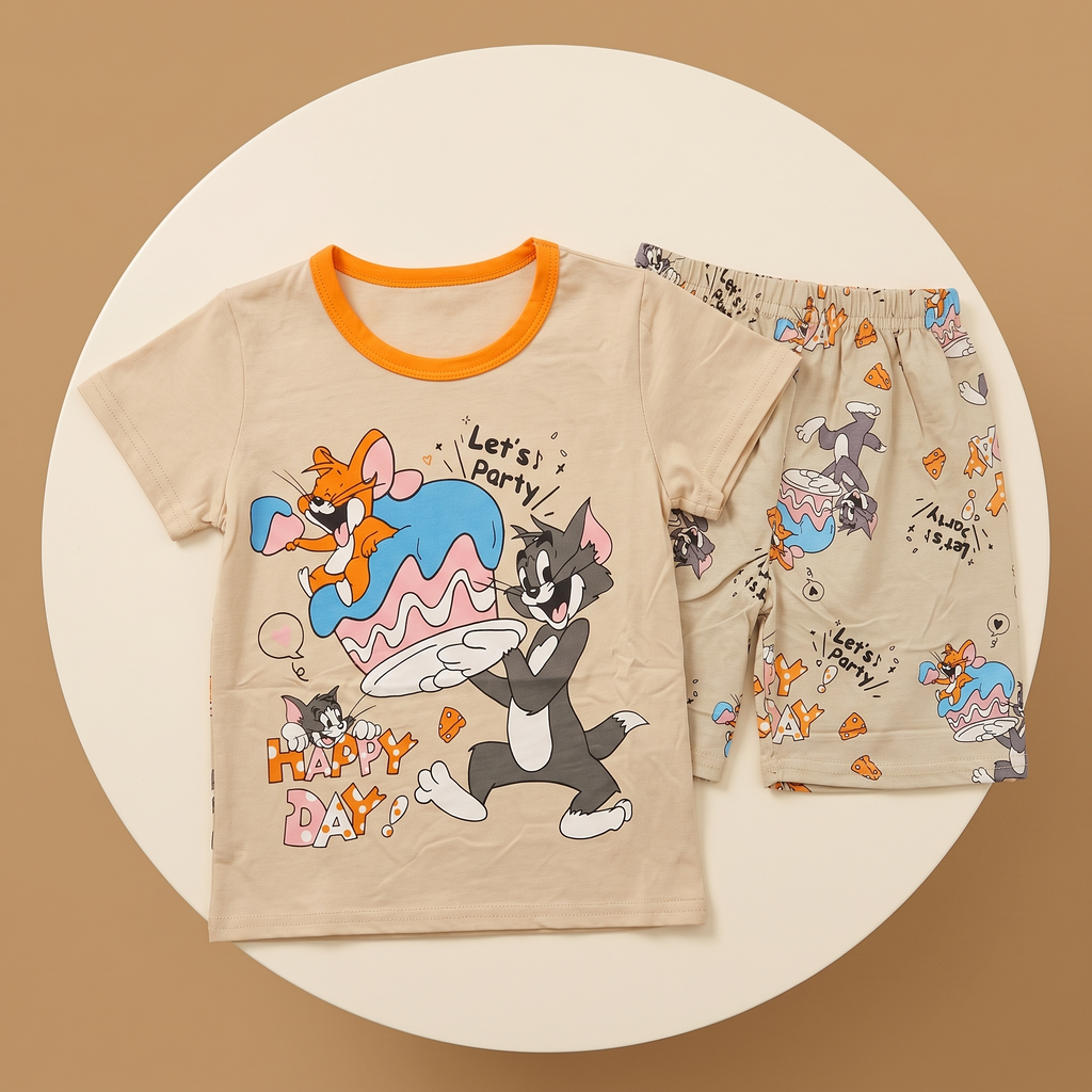 T&J Lets Party H/S Short Set