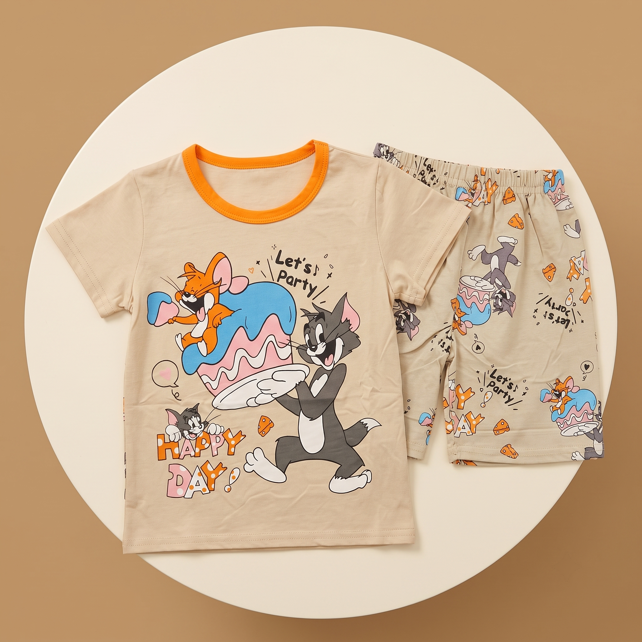 T&J Lets Party H/S Short Set